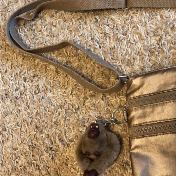 Bronze metallic cross body bag - Picture 3 of 4